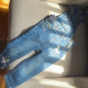 Wonder nation overalls 12M unicorn jeans